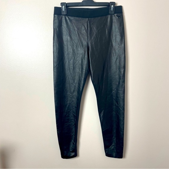 Victoria's Secret PINK Leggings – Mixed Fabric Front & Back – Black, Medium - Picture 1 of 8